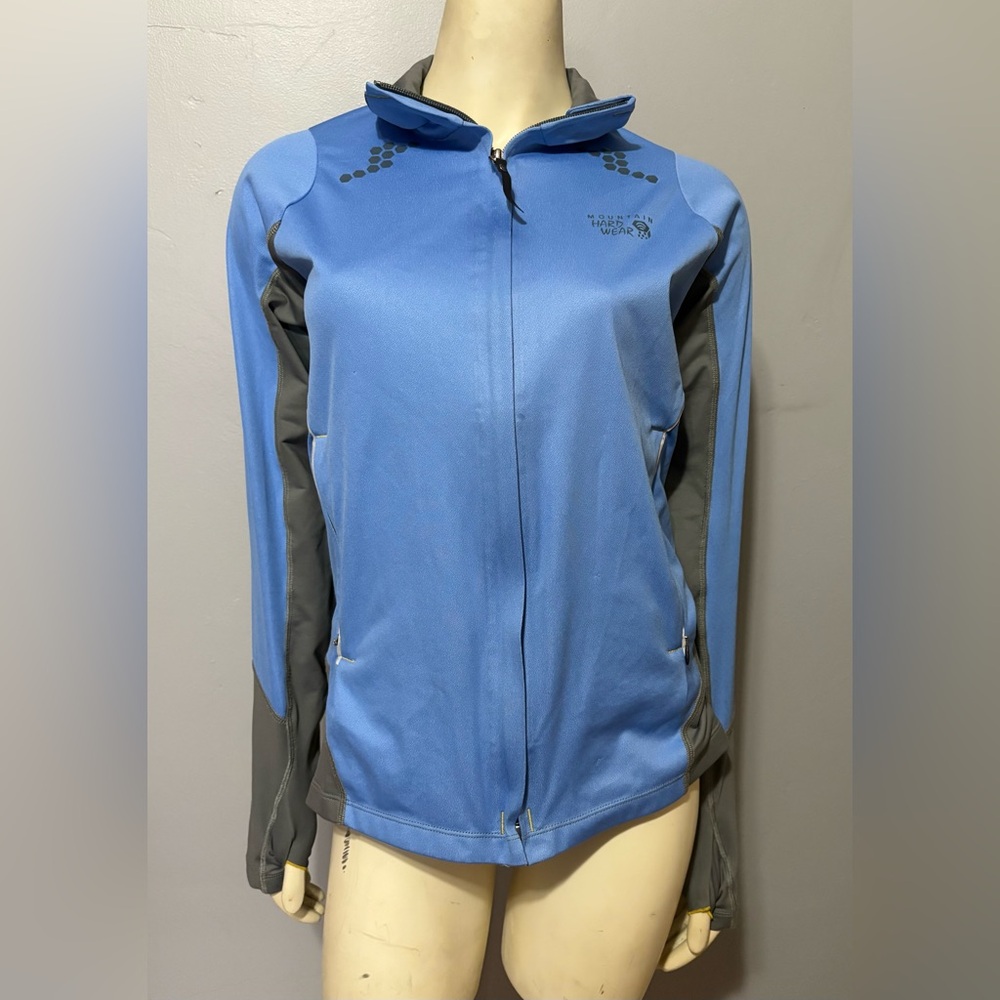 Mountain Hardwear Windstopper Soft Shell Jacket Womens Medium Reflective Blue